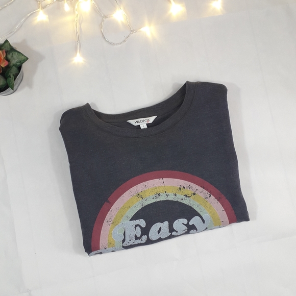 Wildfox | distressed graphic grey sweatshirt - Picture 10 of 10